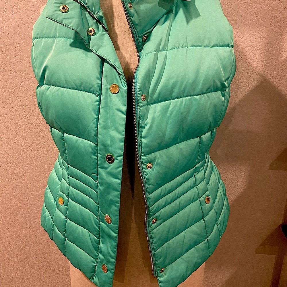 LILLY PULITZER - Isabelle Vest - GREEN SHEEN - size L